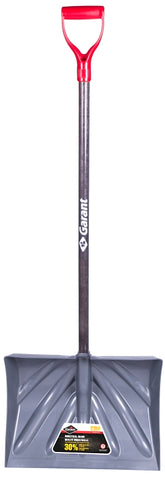 Garant GIPM18KD Snow Shovel, 18 in W Blade, Polypropylene Blade, Stained Ash Handle, D-Grip Handle, 42 in L Handle